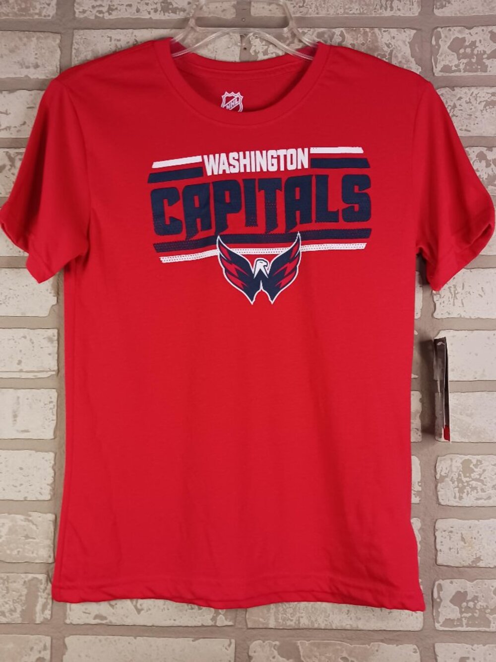 Washinton Capitals Youth Medium (10/12) T Shirt Red Short Sleeve NHL